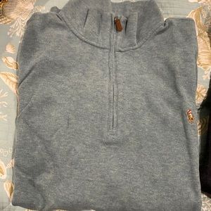 Polo Ralph Lauren Mens Estate Rib Quarter-Zip Pullover Sweater MockNeck.